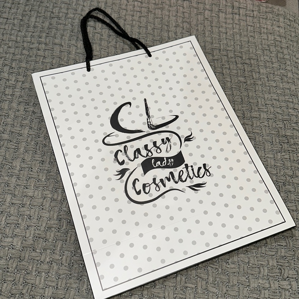 Classy Lady Cosmetics shopping gift bag